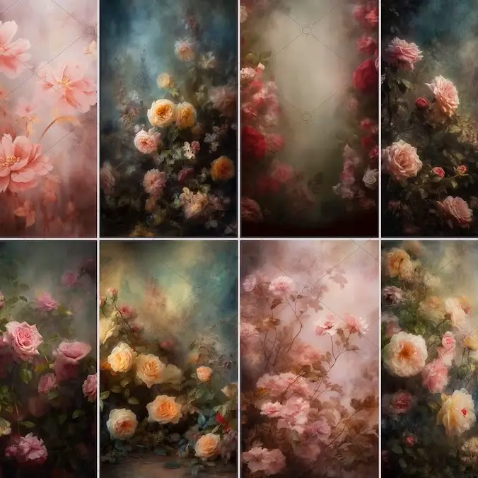 13 Floral Fine Art Textures Digital Backdrops's photo #3