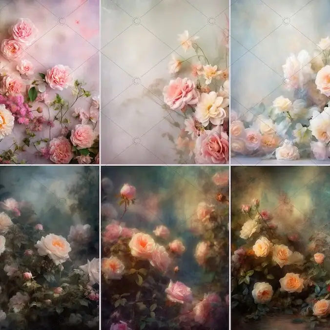 13 Floral Fine Art Textures Digital Backdrops's photo #4