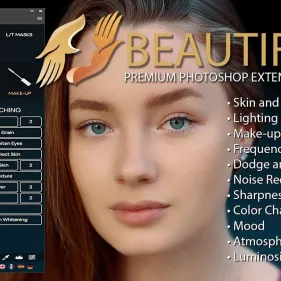 Panel de Retoque Avanzado Beautify Photo para Photoshop's photo #1