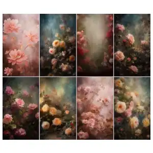 13 Floral Fine Art Textures Digital Backdrops miniatura 4