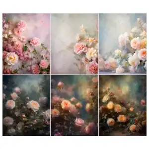13 Floral Fine Art Textures Digital Backdrops miniatura 5