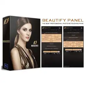 Panel de Retoque Avanzado Beautify Photo para Photoshop miniatura 1